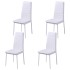 Conjunto de mesa de comedor 5 piezas blanco y