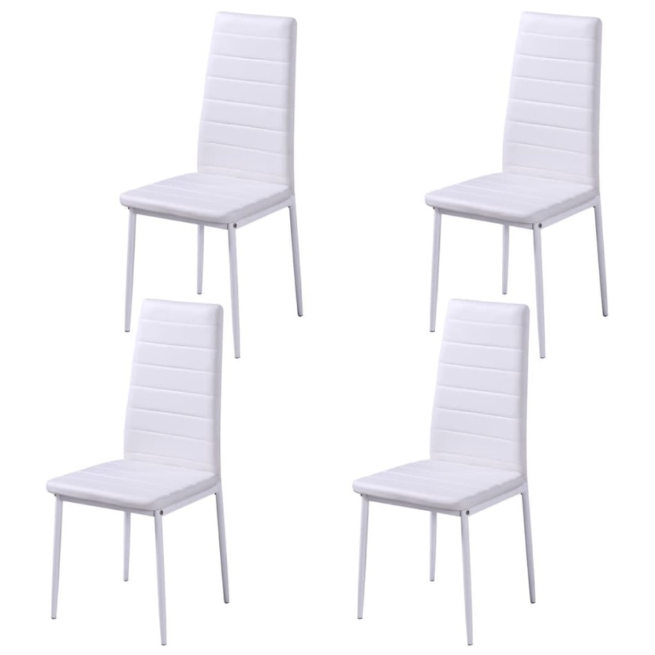 Conjunto de mesa de comedor 5 piezas blanco y