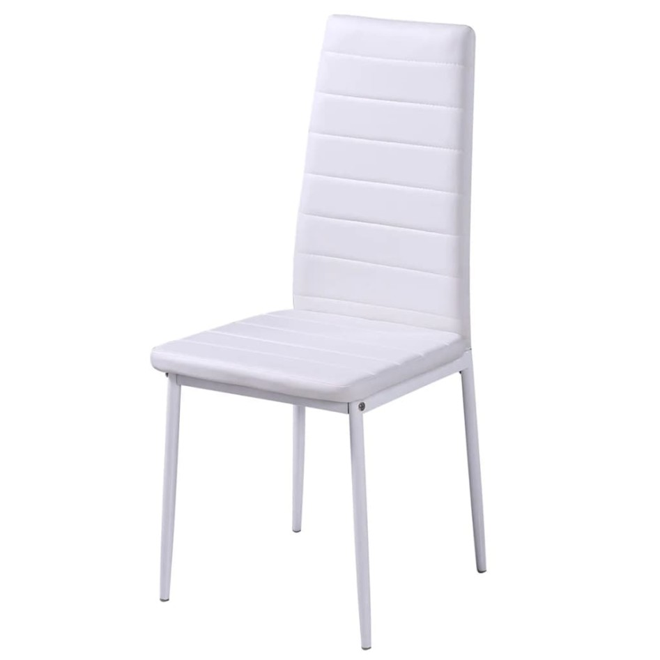 Conjunto de mesa de comedor 5 piezas blanco y