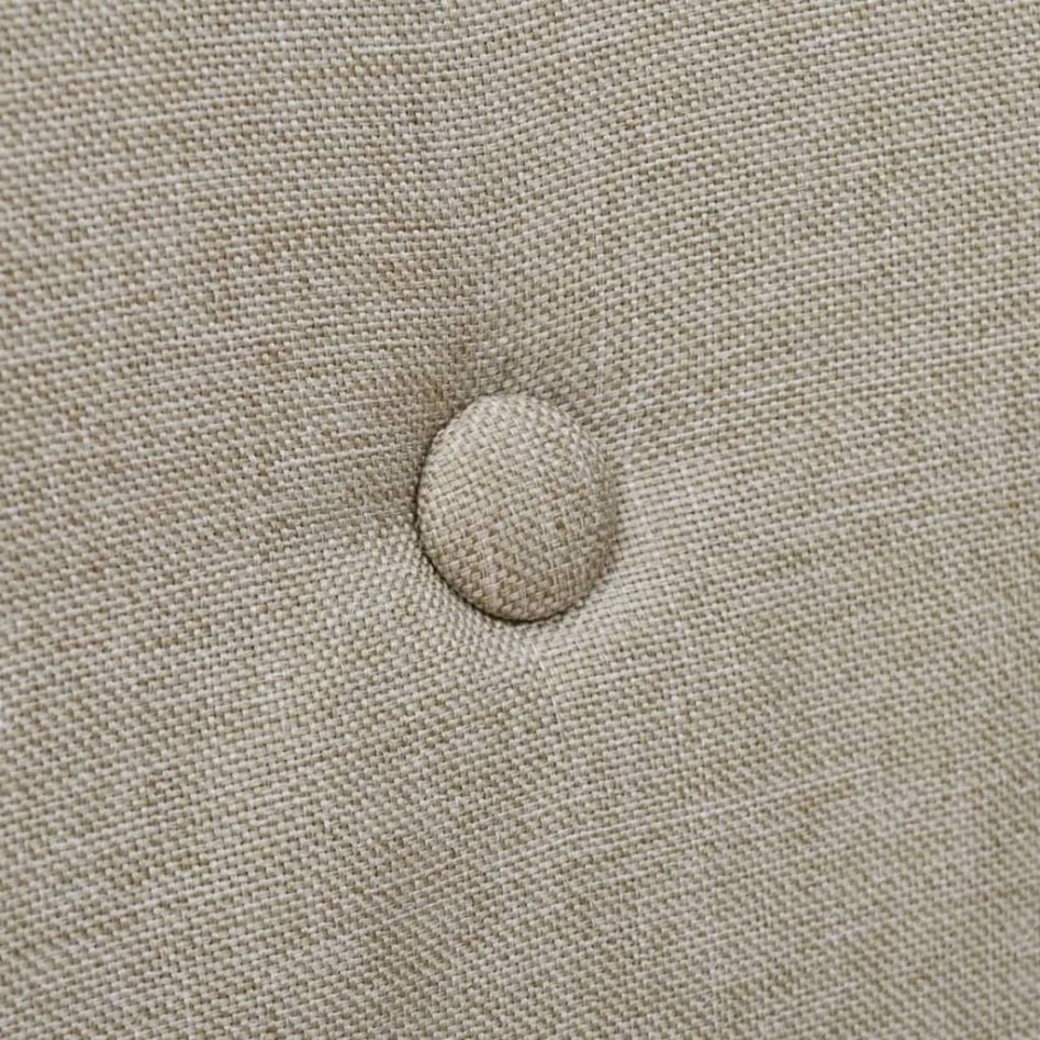 Sillas de comedor 4 uds tela y madera maciza de roble