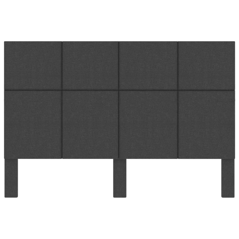 Cabecero de tela gris oscuro 160x200