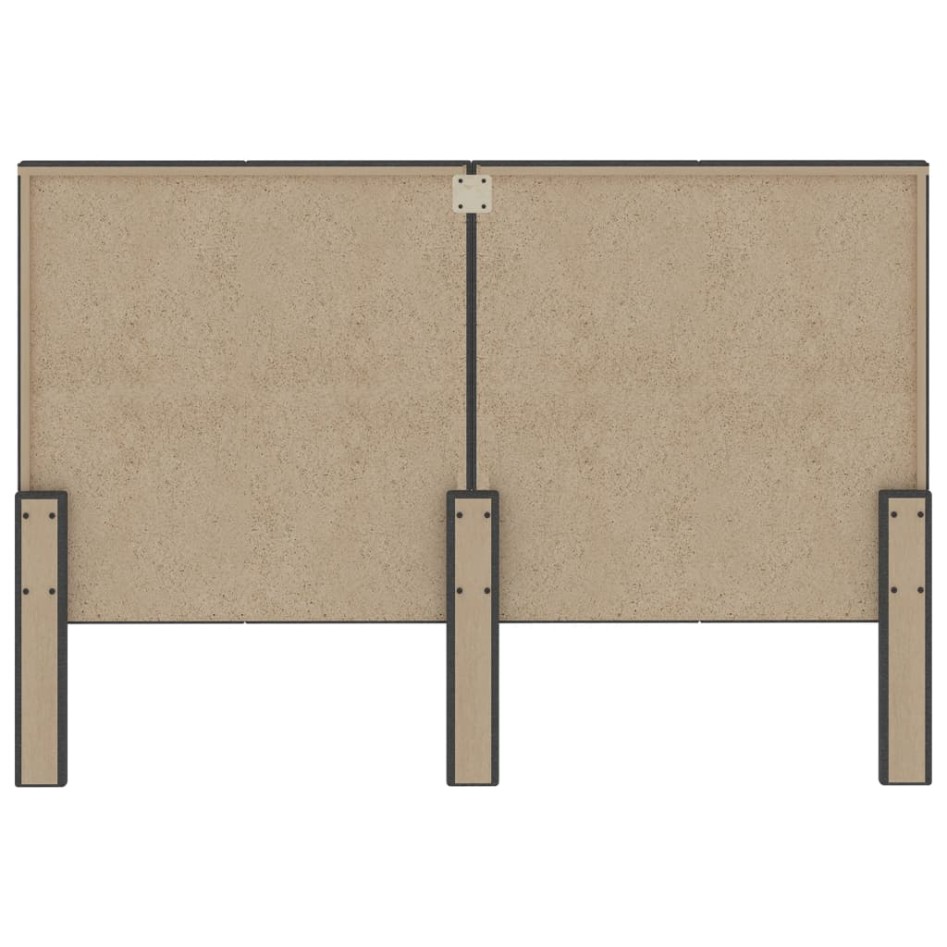 Cabecero de tela gris oscuro 160x200