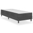 Estructura de cama Box Spring sin colchón tela gris 100x200