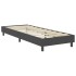 Estructura de cama Box Spring sin colchón tela gris 100x200