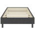 Estructura de cama Box Spring sin colchón tela gris 100x200