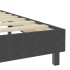 Estructura de cama Box Spring sin colchón tela gris 100x200