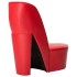 Sillón con forma de zapato de tacón cuero sintético