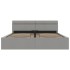 Cama hidráulica almacenaje sin colchón gris claro 160x200