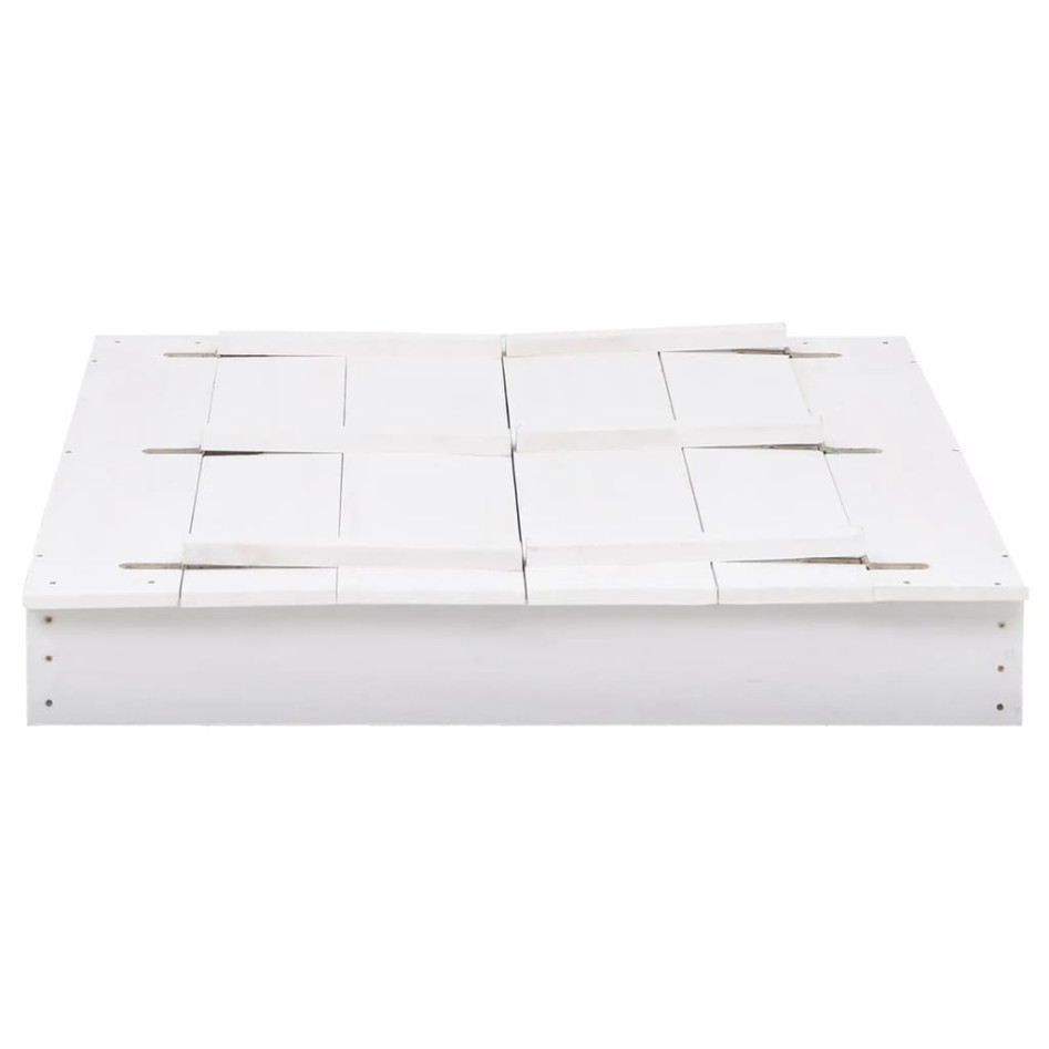 Arenero infantil de madera de abeto blanco 95x90x15