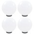 Lámparas de bola LED 4 unidades esféricas PMMA 30