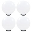 Lámparas de bola LED 4 unidades esféricas PMMA 30 cm