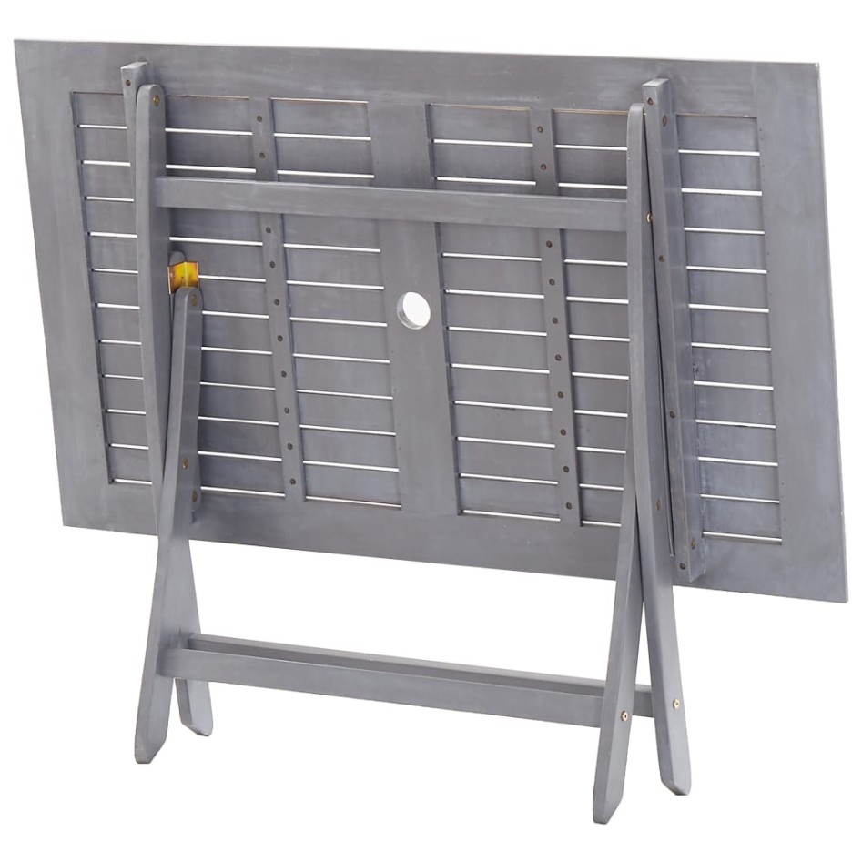 Juego de comedor de jardín 5 pzas madera maciza de acacia