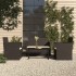 Muebles de jardín con cojines 4 piezas ratán sintético