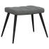 Sillón de relax con taburete tela gris