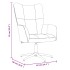 Sillón de relax con taburete de terciopelo gris