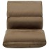 Tumbona de suelo plegable microfibra gris
