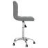 Silla de oficina giratoria de tela gris