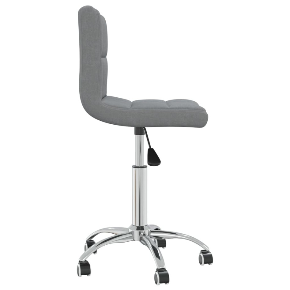 Silla de oficina giratoria de tela gris