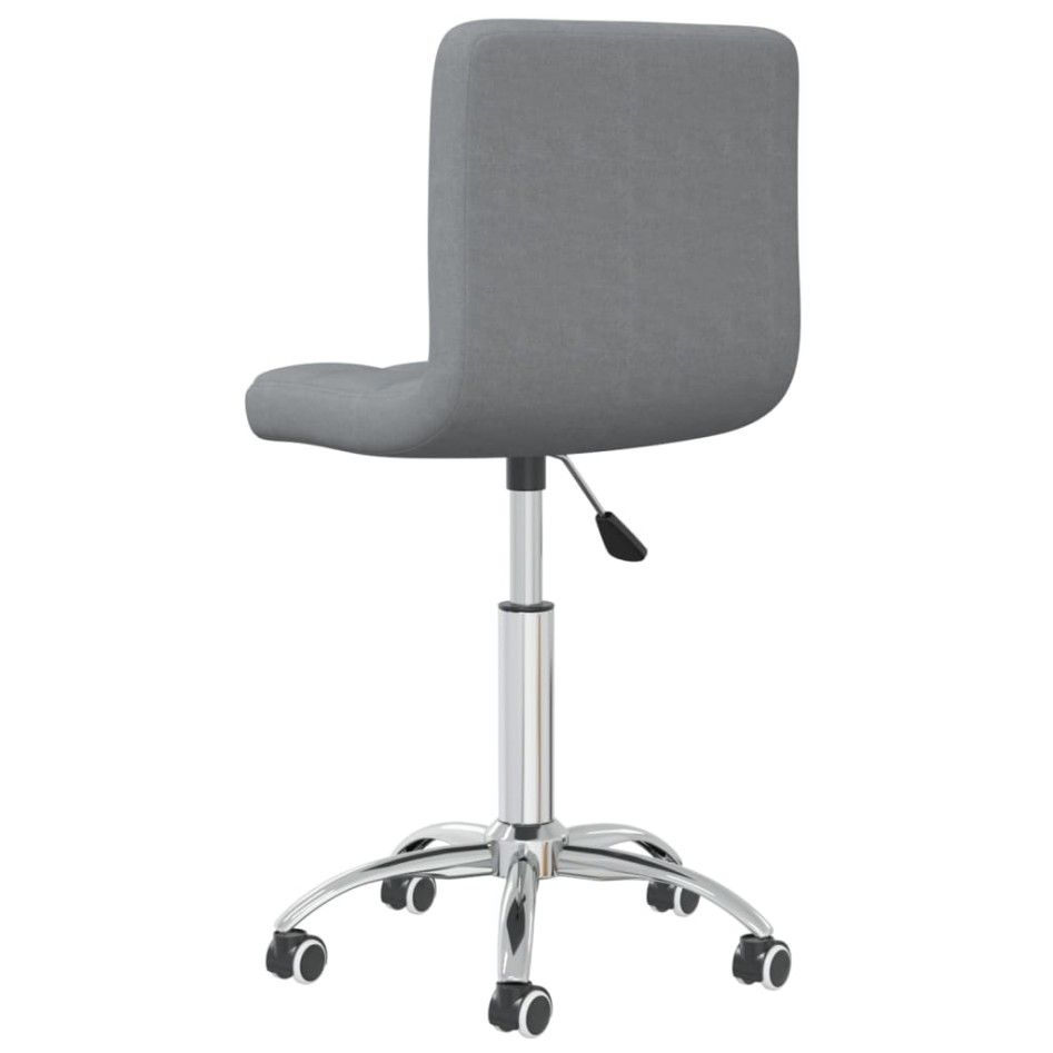 Silla de oficina giratoria de tela gris