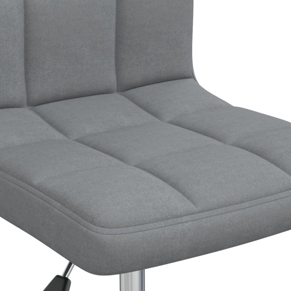 Silla de oficina giratoria de tela gris