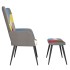 Silla de relax con taburete tela