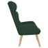 Sillón de relax de tela verde