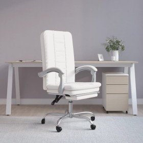 Silla de oficina reclinable cuero sintético