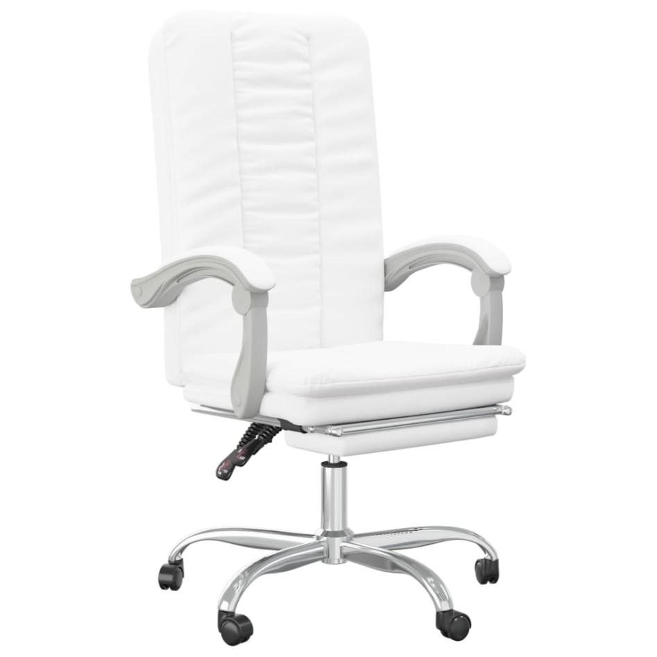 Silla de oficina reclinable cuero sintético
