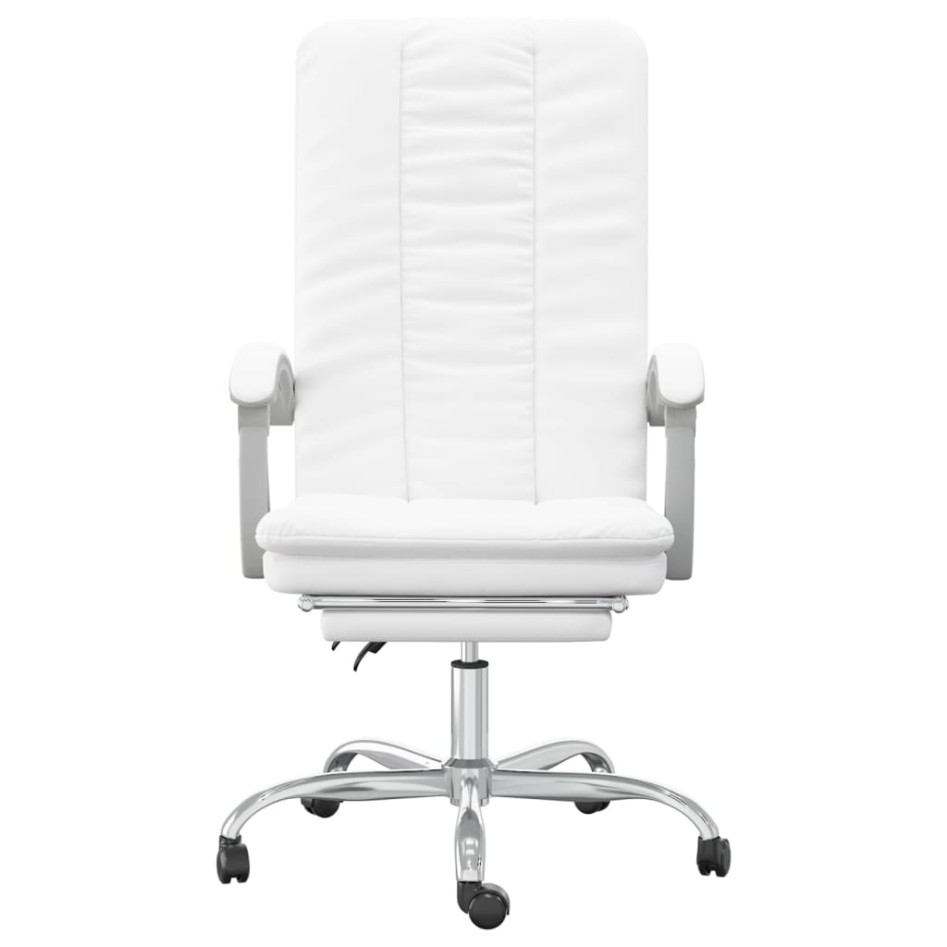 Silla de oficina reclinable cuero sintético