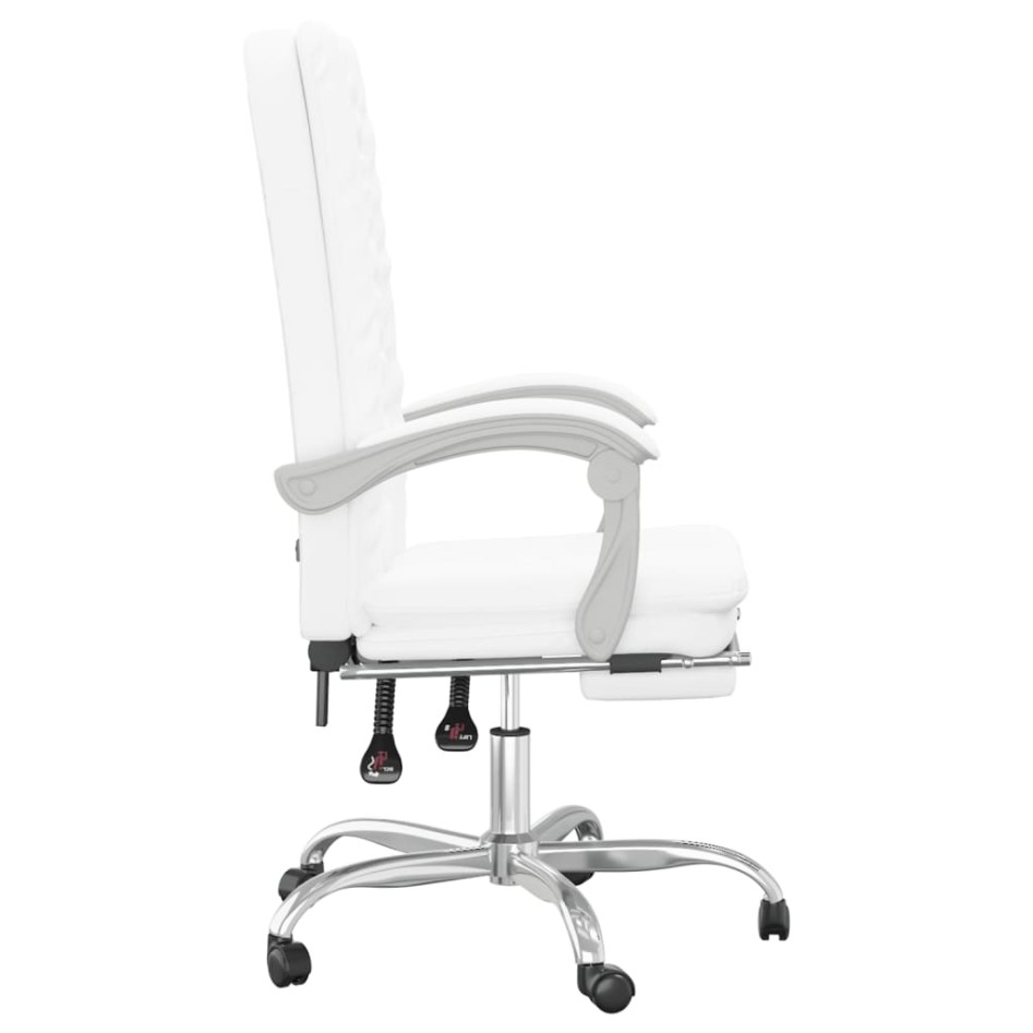 Silla de oficina reclinable cuero sintético
