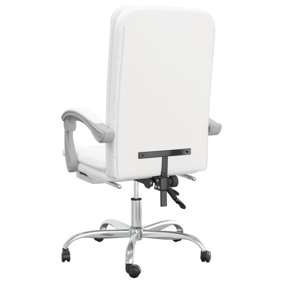Silla de oficina reclinable cuero sintético