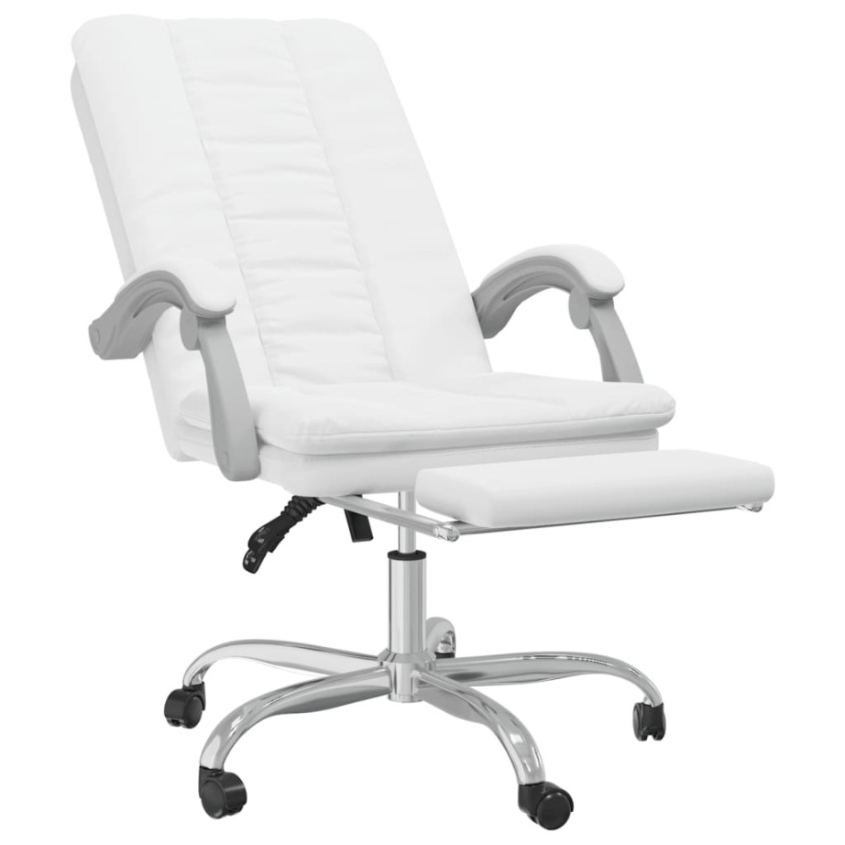 Silla de oficina reclinable cuero sintético