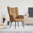 Sillón de relax de terciopelo marrón