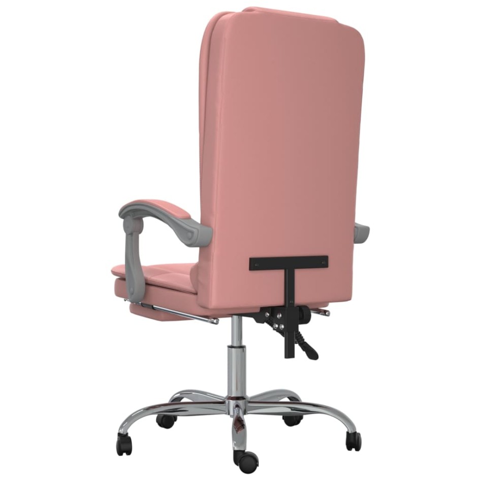 Silla de oficina reclinable masaje cuero sintético