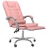 Silla de oficina reclinable masaje cuero sintético