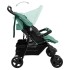 Carrito para gemelos de acero