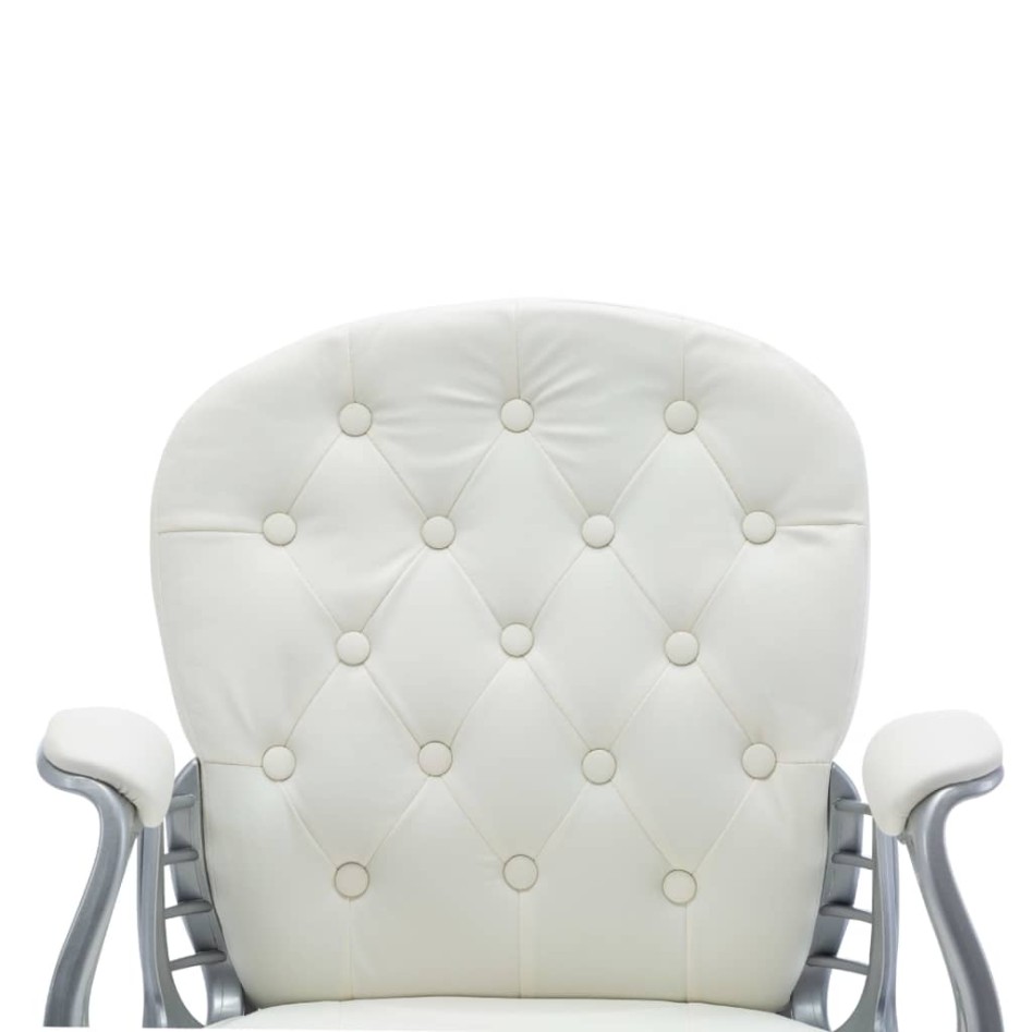 Silla de oficina giratoria de cuero sintético