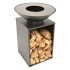 RedFire Chimenea de jardín con barbacoa y cubierta ONYX Classic 60