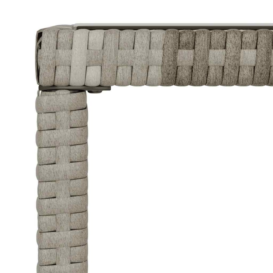 Set de muebles de jardín 6 pzas y cojines ratán sintético