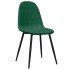 Sillas de comedor 4 unidades terciopelo verde