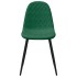 Sillas de comedor 4 unidades terciopelo verde