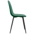Sillas de comedor 4 unidades terciopelo verde