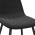 Sillas de comedor 2 unidades terciopelo