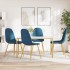 Sillas de comedor 4 unidades terciopelo