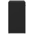 Banco zapatero de madera de ingeniería negro 94,5x31x57