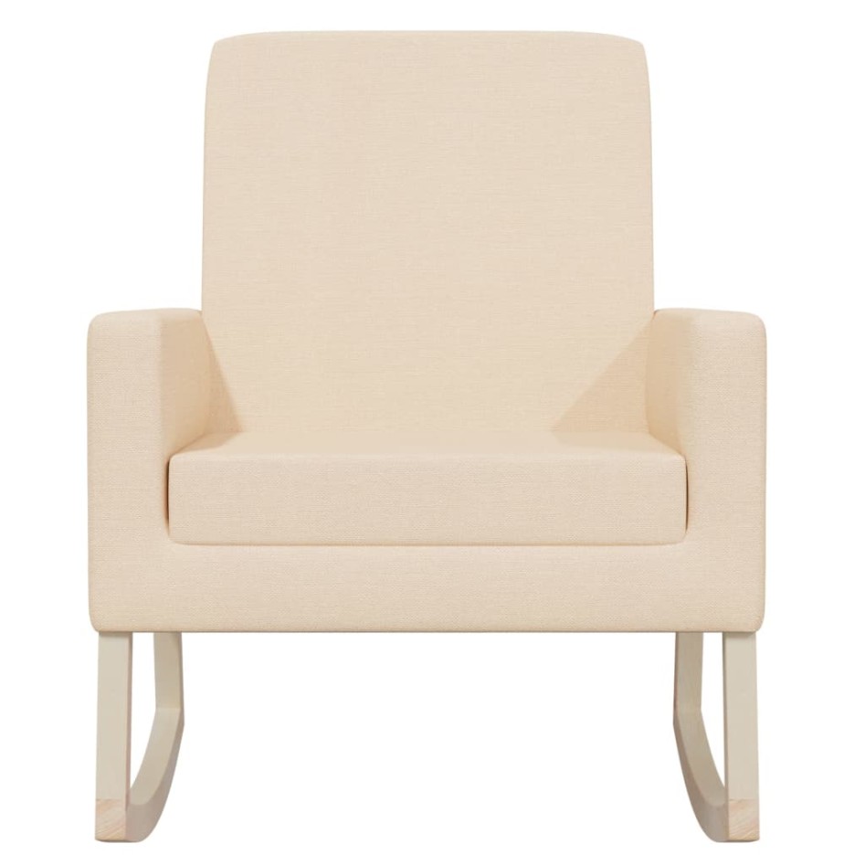 Silla mecedora de tela