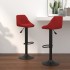 Taburetes de cocina 2 unidades terciopelo rojo vino
