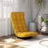 Silla de suelo giratoria de tela amarillo