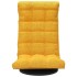 Silla de suelo giratoria de tela amarillo