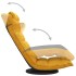 Silla de suelo giratoria de tela amarillo